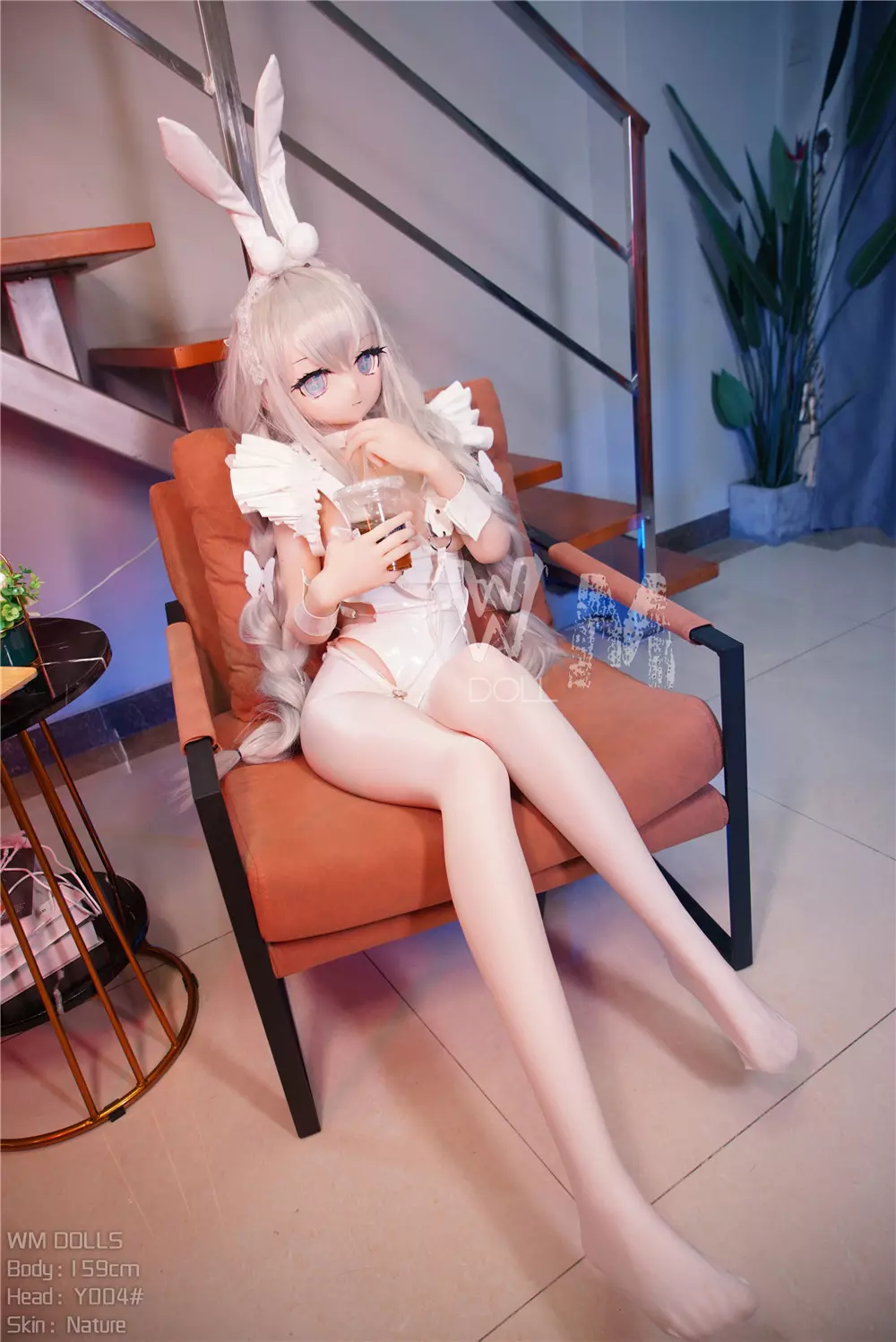 WM S-TPE 159cm (5ft2) Anime TPE Sex Doll with PVC Head #004